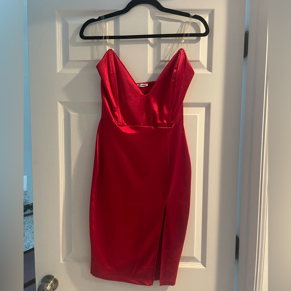 Never worn red fashion nova mini dress
